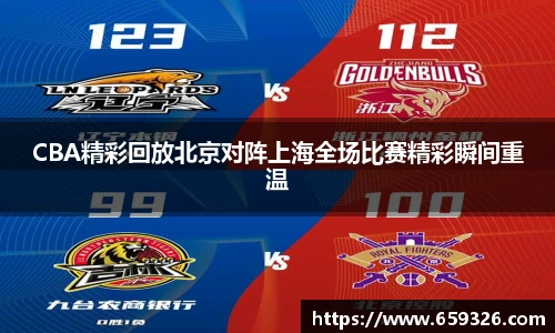 CBA精彩回放北京对阵上海全场比赛精彩瞬间重温